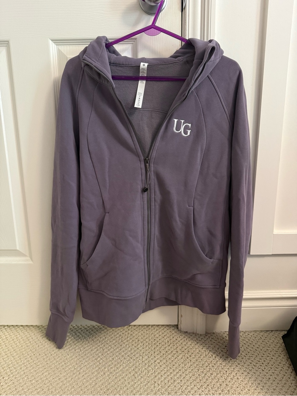 lululemon athletica Dusty Purple Zip Hoodie Jacket